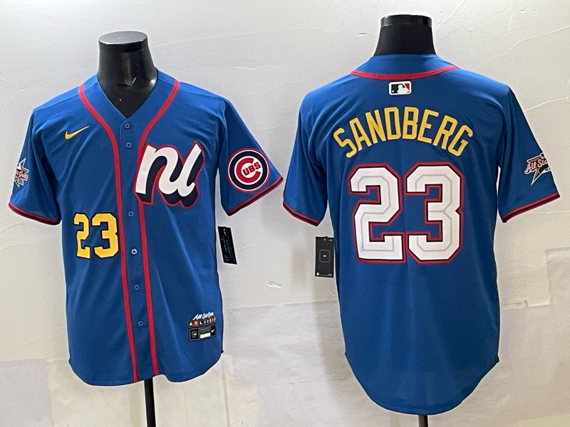 Men Chicago Cubs #23 Sandberg blue Nike MLB All Star 2025 Jersey 06